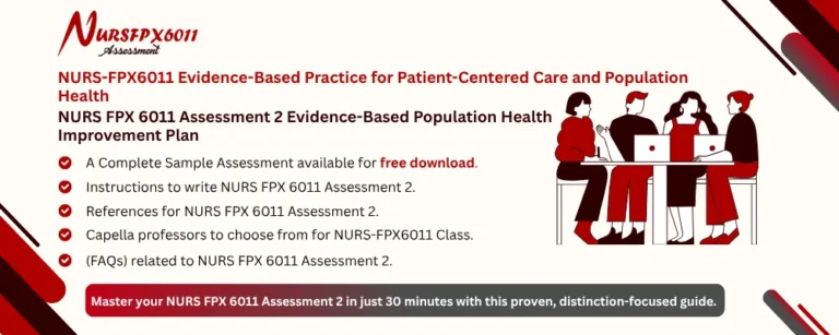 NURS FPX 6011 Assessment 2 Evidence-Based Population Health Improvement Plan